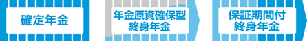 確定年金　年金原資確保型終身年金　保証期間付終身年金