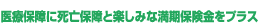 医療保障に死亡保障と楽しみな満期保険金をプラス