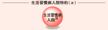 生活習慣病入院特約（α）