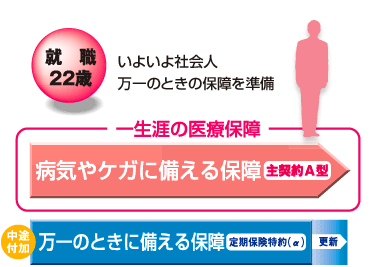 就職22歳　いよいよ社会人万一のときの保障を準備