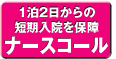 1泊2日からの短期入院を保障 ナースコール