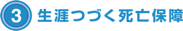 ③生涯つづく死亡保障