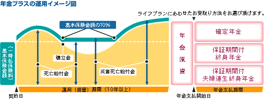 年金プラスの運用イメージ図